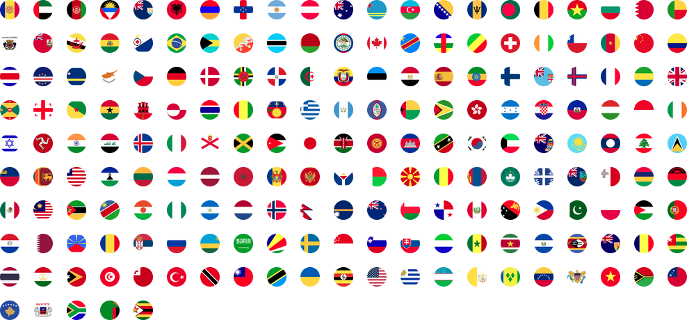 Banderes dels països on disposem de tarifes eSIM